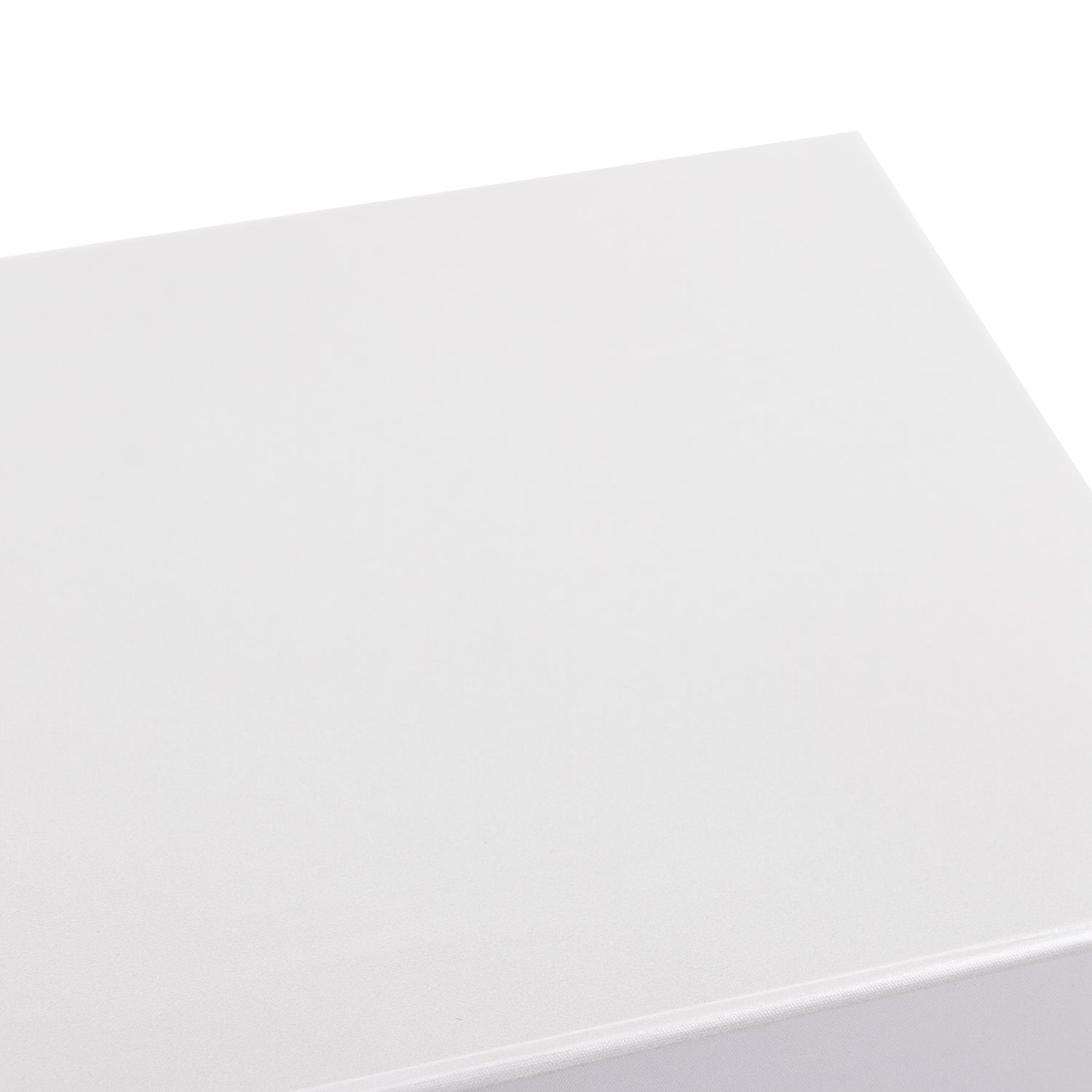 WRAPLA White Gift Box with Satin Ribbon, 20X20X10CM Collapsible Gift Box with Magnetic Closure for Party, Wedding, Gift Wrap, Bridesmaid Proposal, Storage